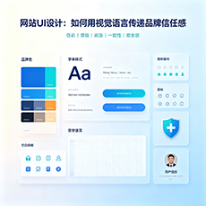 襄阳建站-网站UI设计：如何用视觉语言传递品牌信任感